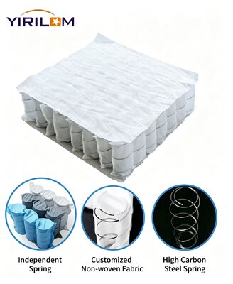 Unidad de muelle ensacado para sofá de tamaño personalizado con alambre de acero #70 y funda de tela duradera para muebles modulares