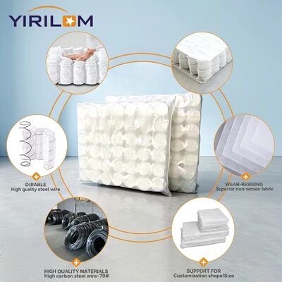 Buen precio Unidad de bobina de resorte de bolsillo de sofá independiente con alambre de acero de alto carbono para un soporte superior y 6-25 cm de altura en línea