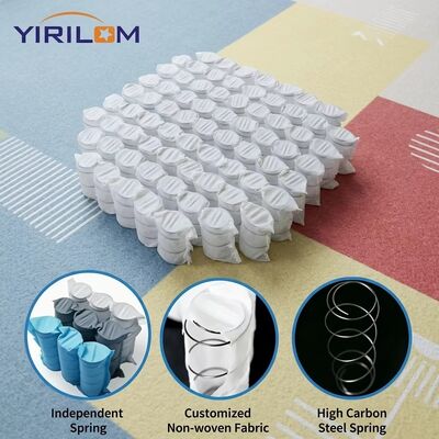 Buen precio Resorte de bolsillo para sofá de alambre de 1.8 mm con cubierta de tela no tejida y altura de 6-25 cm para asientos compactos en línea
