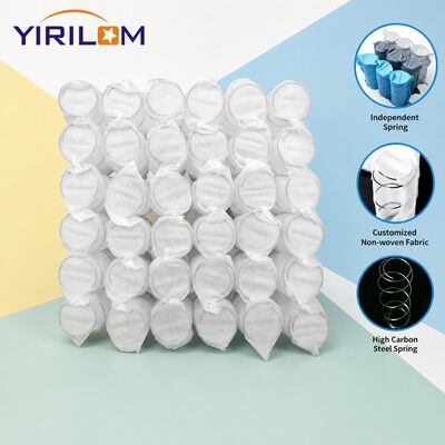 Buen precio Unidad de resorte de bolsillo para sofá independiente enrollada comprimida con alambre de acero de alto carbono y altura de resorte de 6-25 cm en línea