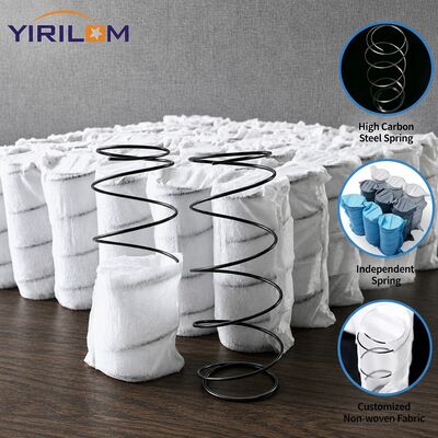 Precio de fábrica 1.0mm-1.8mm Alambre de acero Tamaño personalizado Cubierta de tela duradera Muelle de bolsillo para sofá Bobina de bolsillo independiente