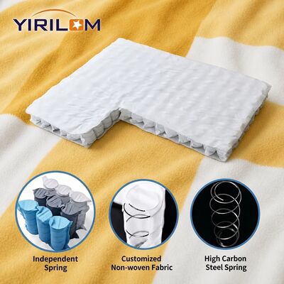 Unidad de resorte embolsado de tela no tejida premium de 70 g/m² con alambre de acero de 1,0 mm a 2,3 mm para cojines de sofá personalizados