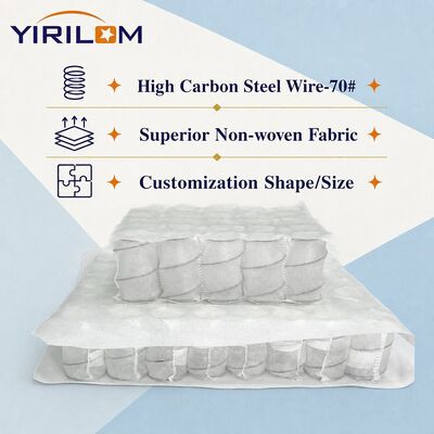 Buen precio Resorte de bolsillo para sofá envuelto individualmente con acero de alta elasticidad y cubierta de tela no tejida en altura de 6-25 cm en línea