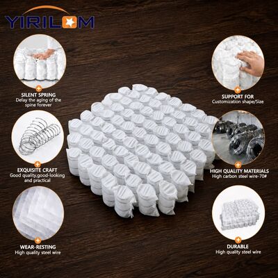 Buen precio Sofá de 8 cm de altura Muelle de bolsillo con cubierta de tejido no tejido y alambre de acero de alto carbono para muebles modulares en línea