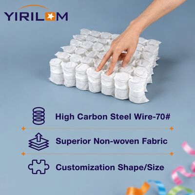 Por mayor Tamaño personalizado 1.8mm Sofá de alambre de acero Unidad de resorte de bolsillo con 6-12cm de altura