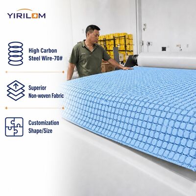 Buen precio Capa de resorte mini de bolsillo reforzada en los bordes, tela no tejida, resortes encapsulados para comodidad y soporte del colchón, tamaño personalizado en línea