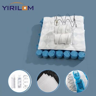 Resorte de bolsillo duradero de grado hotelero para sofá con tamaño personalizado y alambre de acero de 1,0 mm-1,8 mm