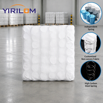 Buen precio Unidad de resorte embolsado de tela no tejida blanca de 80 g/m² con alambre de acero de 1,0 mm-1,8 mm para cojín de asiento de sofá personalizado en línea