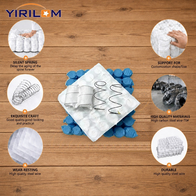 Motion Isolated Steel Wire Pocket Spring for Sofa Cushion with Customized Size