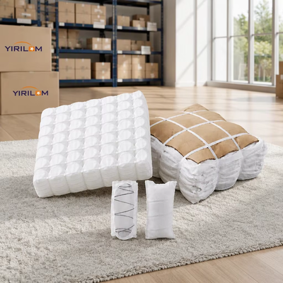 Unidad de resorte de bobina de bolsillo de altura y tamaño personalizado para cojín de asiento de sofá con muestra gratuita para compradores al por mayor