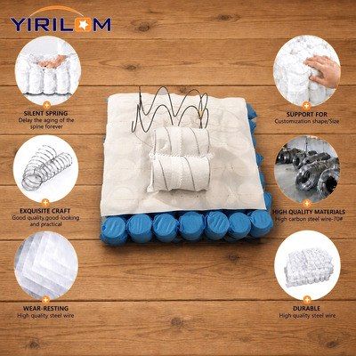 Precio Directo de Fábrica de Resortes Ensacados Pocket Coil para Bases de Asientos de Muebles para Fabricantes de Muebles de Ultramar