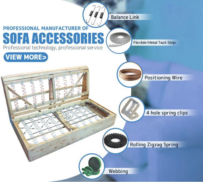 Gancho de equilibrio de alambre de acero de la mejor calidad, clip de fijación de resorte en zigzag para sofás 2