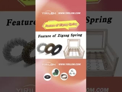 Tamaño personalizado Pintura negra 3.6mm Acero Tapicería redonda Sofá Zigzag Primavera