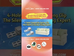 4 agujeros Sofá de resorte Sofá de metal plástico Composit Clips para muebles Zigzag resorte