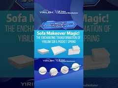 Tamaño personalizado 4 pulgadas de altura Sofá de bolsillo de primavera de bolsillo para el cojín del sofá