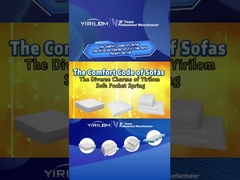 Fabricante de muelles ensacados para sofás al por mayor, muelles ensacados de 4 pulgadas de altura, utilizados para sofás