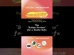 Muebles de fábrica Sofá rodante de 3.8 mm Cama de resorte de alambre Zigzag