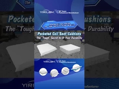 Twin Vibrant White Pocket Spring Buena calidad Sofa Pocket Spring Producto