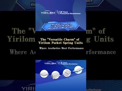 Tejido no tejido enrollados hasta el resorte de bobina de bolsillo de resorte para el sofá colchón de asiento